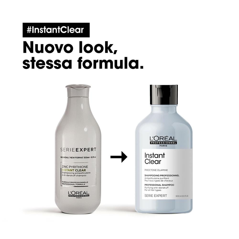 L'Oreal Professionnel Serie Expert Instant Clear Shampoo antiforfora 300ml - Planethair 