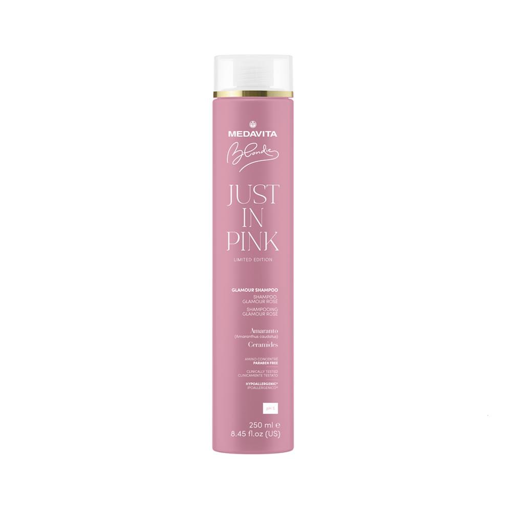 Medavita Blondie Shampoo Just In Pink Glamour 250ml - Planethair 