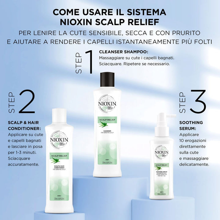 Nioxin Scalp Relief Kit Cuoio Capelluto Sensibile - Planethair 