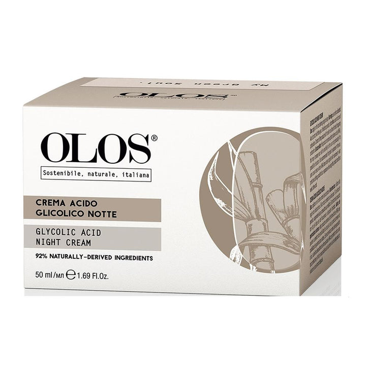 Olos Crema Viso Acido Glicolico Notte 50ml - Planethair 