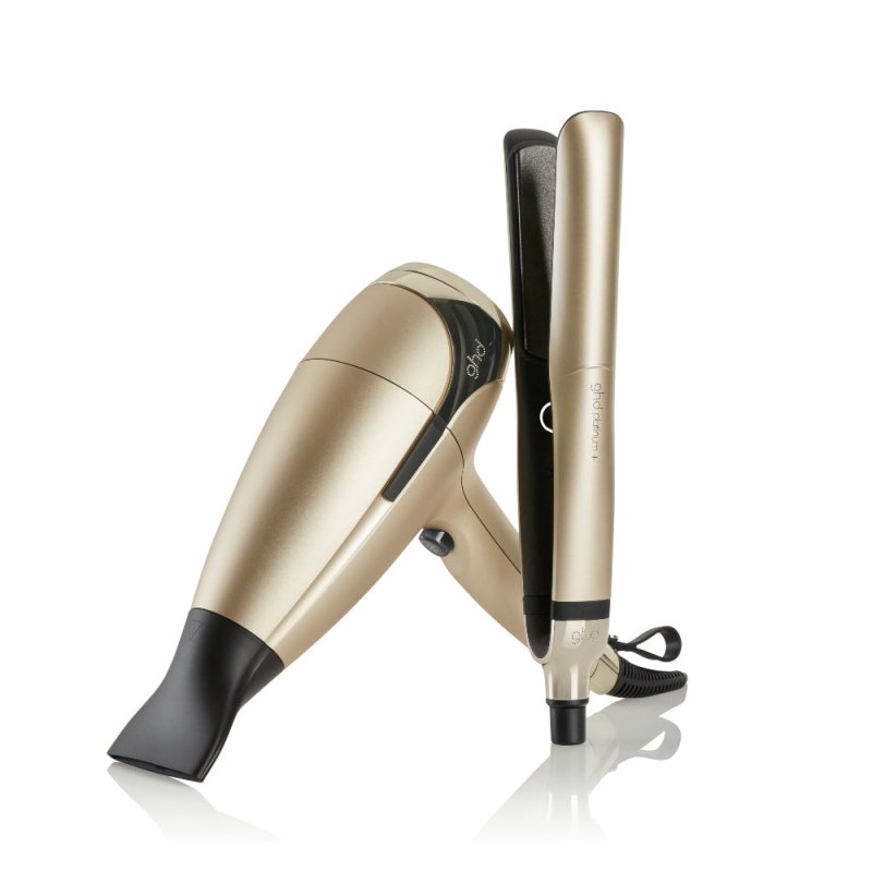 Ghd Platinum+ e Helios Deluxe Gift Set Oro Champagne - Piastra per capelli - Omnibus: Compliant