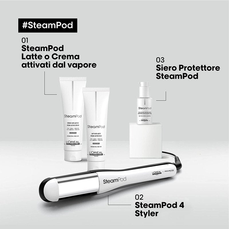 L'Oréal Professionnel Paris, SteamPod 3.0 Piastra professionale a vapore  per tutti i tipi di capelli