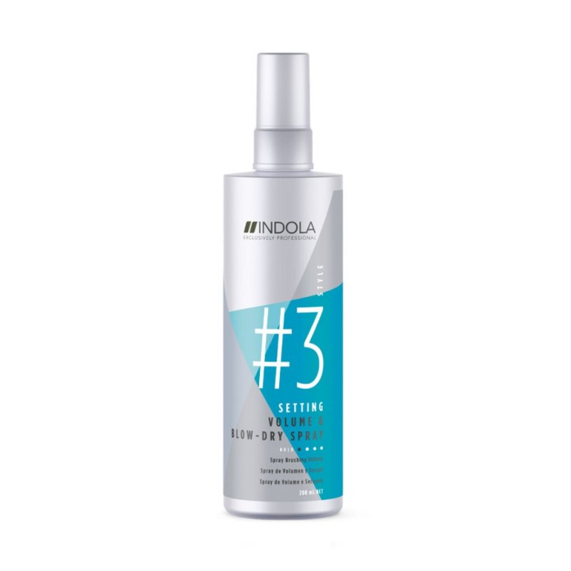 Indola Setting Volume & Blow Dry Spray volumizzante capelli 200ml - Pre Piega & Taglio - Capelli