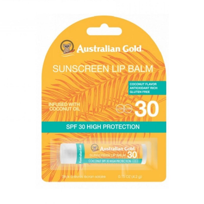 Australian Gold Sunscreen Lip Balm SPF30 protezione solare labbra 4,2gr - Protezione solare - Australian Gold:Protezioni Solari Stick