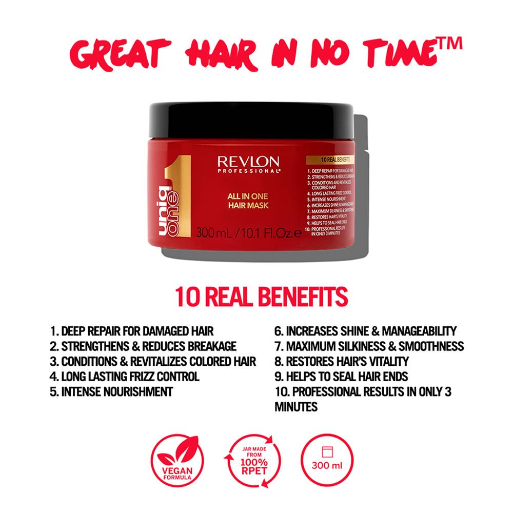 Revlon Professional Uniq One All In One Hair Mask 300ml - Planethair 