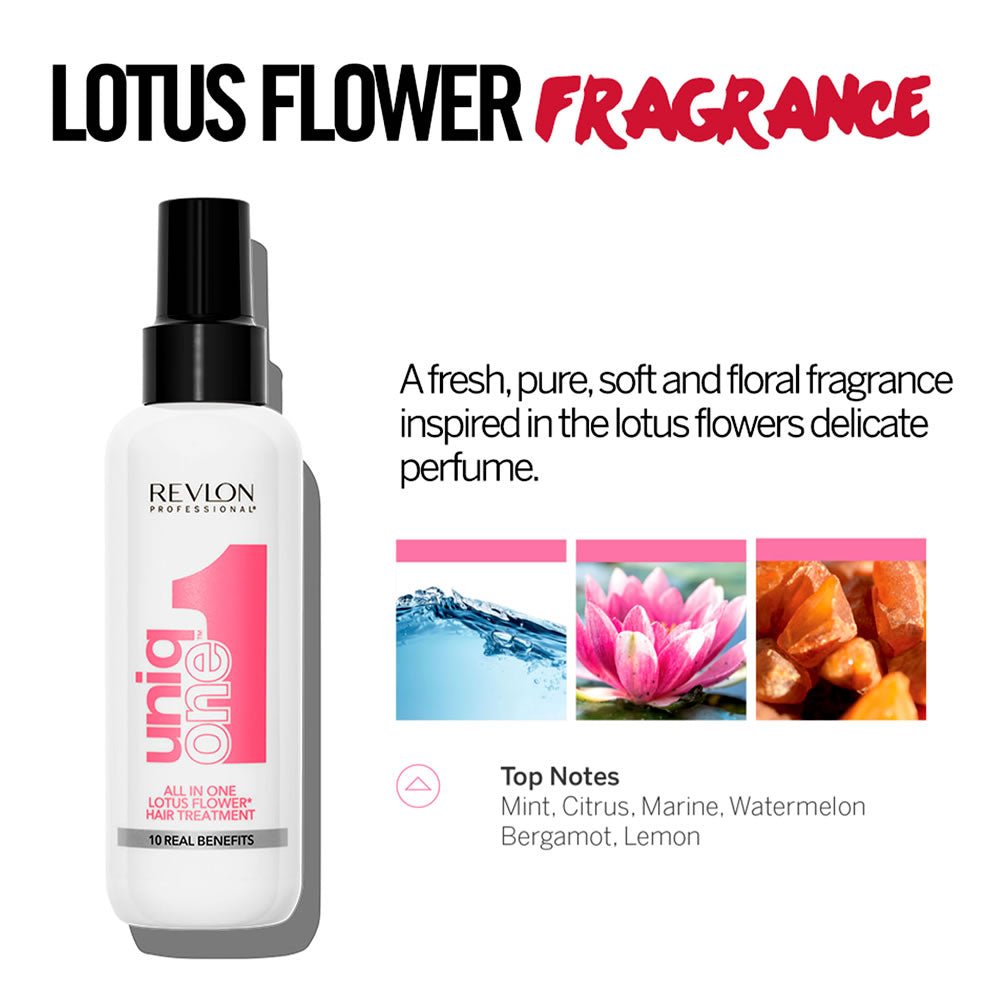 Revlon Professional Uniq One Hair Treatment Lotus Flower Fragrance 150ml - Planethair 