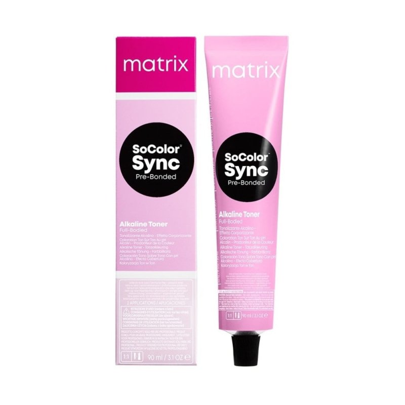 Matrix SoColor Sync Alkaline Toner 7AM Biondo Cenere Moka 90ml - Planethair 