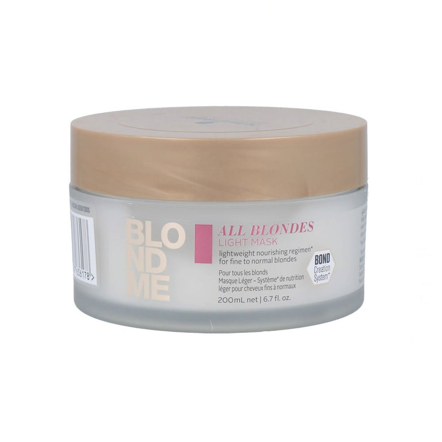Schwarzkopf Blondme All Blondes Light Maschera Capelli Biondi 200ml - Planethair 
