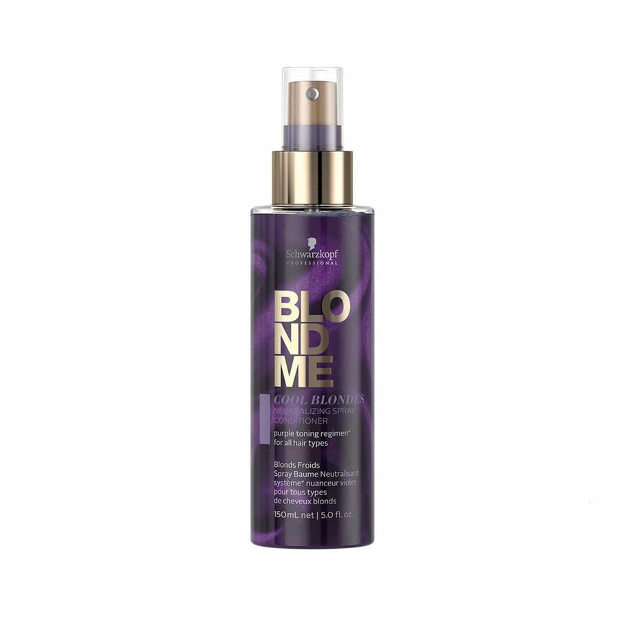 Schwarzkopf Blondme Cool Blondes Neutralising Spray Balsamo antigiallo 150ml - Planethair 