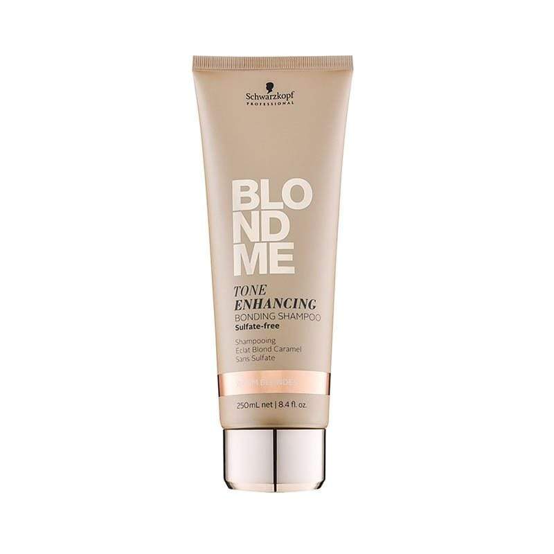 Schwarzkopf Blondme Tone Enhancing Bonding Shampoo 250ml - Biondi Caldi - Capelli Biondi - 250