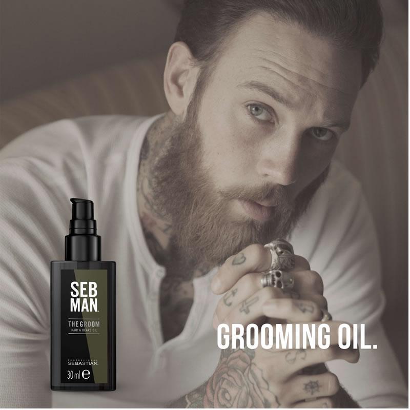 Sebastian Man The Groom 30ml olio da barba - Planethair 