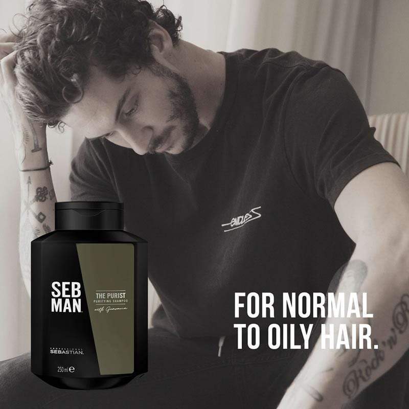 Sebastian Man The Purist Shampoo Antiforfora 250ml - Planethair 