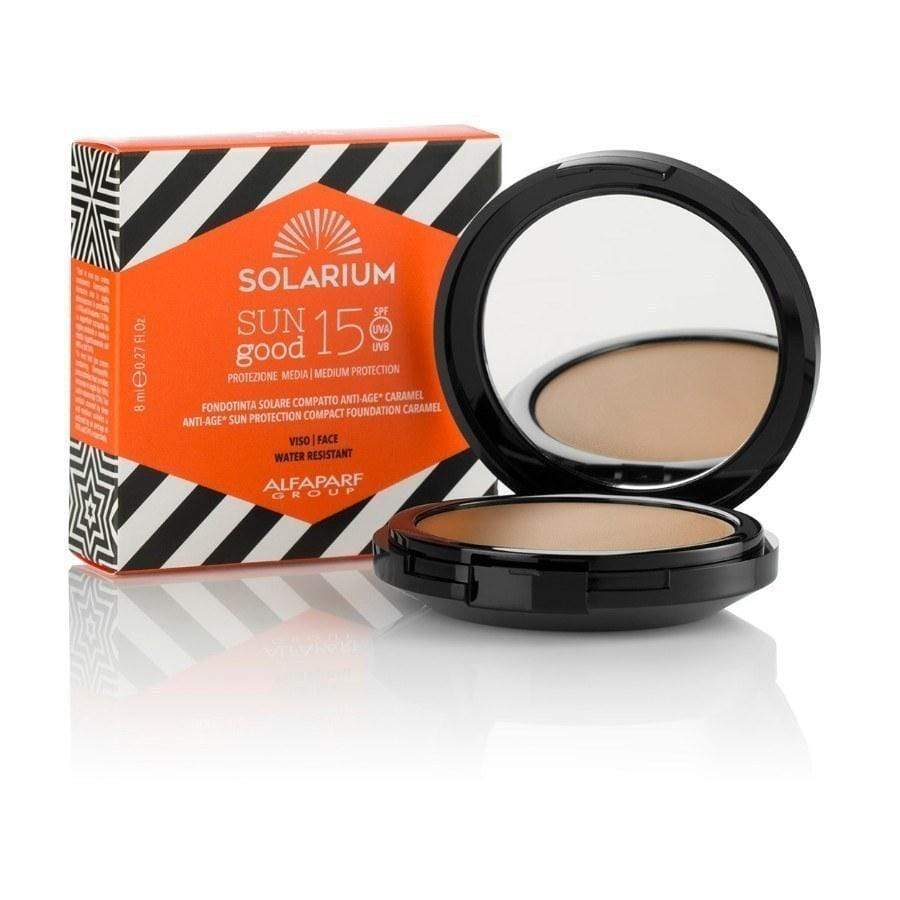 Solarium Sun Good Fondotinta Solare Compatto Anti-Age Caramello SPF15 8ml - Planethair 