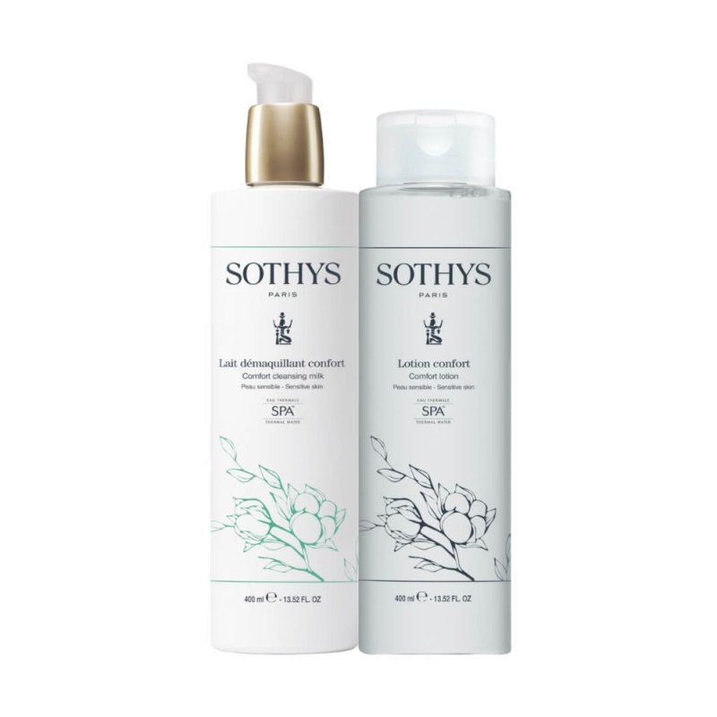 Sothys Kit Lait e Lotion Confort pelle sensibile - Struccare & Detergere - Collezioni Sothys:Démaquillage-Detersione