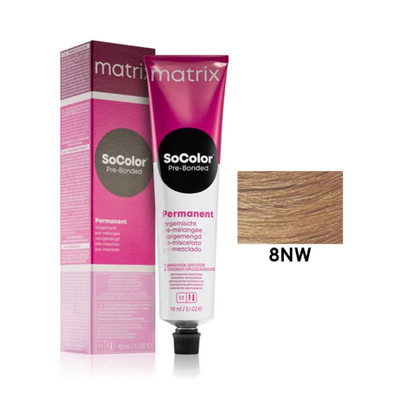 Matrix SoColor 8NW Biondo Chiaro Naturale Caldo 90ml - Planethair 