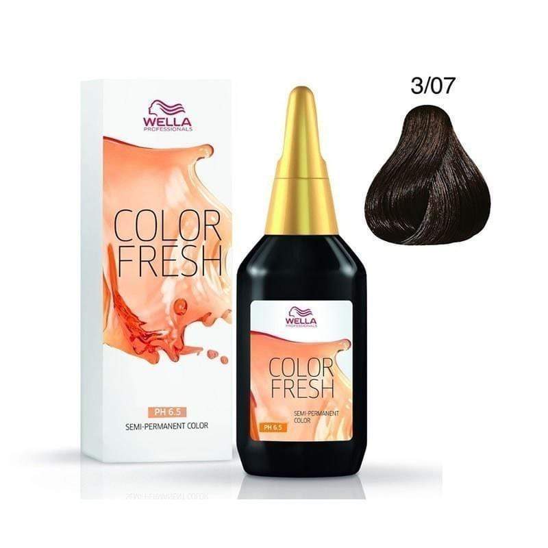 Wella Color Fresh 3-07 Castano Scuro Naturale 75ml - Planethair 